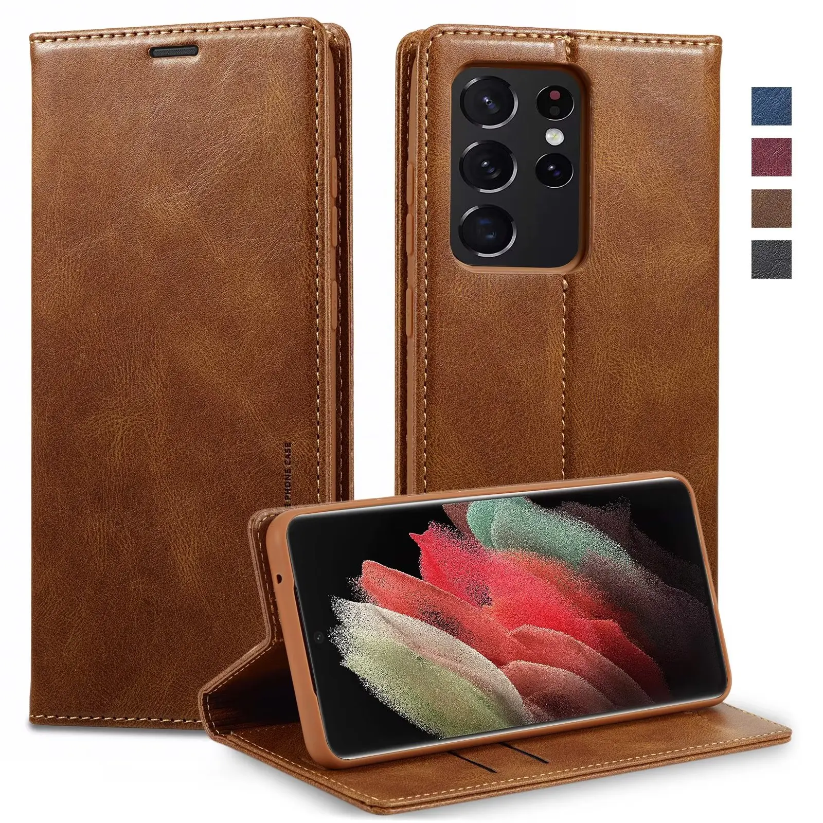 Phone Case for Samsung Galaxy S23 S21 Ultra S20 FE S10 Plus S22 Folio Vegan Leather Card Holder Magnetic Wallet Kickstand Cover
Phone Case for Samsung Galaxy S23 S21 Ultra S20 FE S10 Plus S22 Folio Vegan Leather Card Holder Magnetic Wallet Kickstand Cover