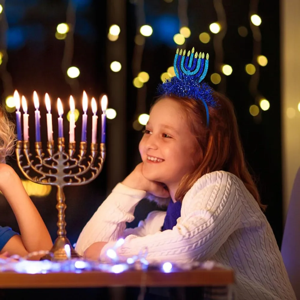 Candlestick Hanukkah Headband Party Festival Decoration Candlelight Festival Headwear Blue Jewish Festivals Headband Adults
Candlestick Hanukkah Headband Party Festival Decoration Candlelight Festival Headwear Blue Jewish Festivals Headband Adults