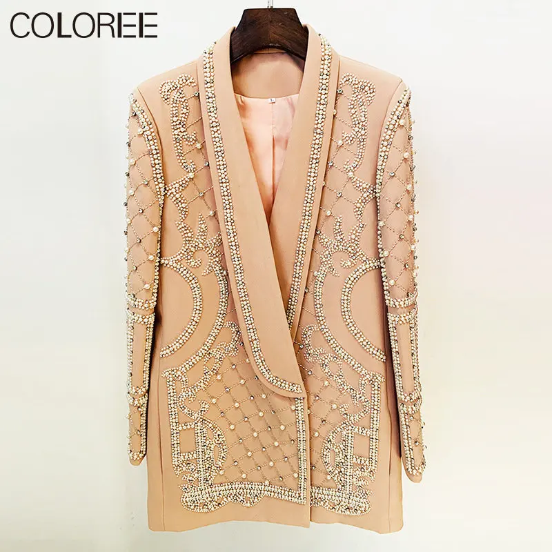 Luxury Handmade Crystal Beading Jacket Women 2023 Runway Designers Medium Long Blazer Mujer Pink Black Ropa De Mujer
Luxury Handmade Crystal Beading Jacket Women 2023 Runway Designers Medium Long Blazer Mujer Pink Black Ropa De Mujer