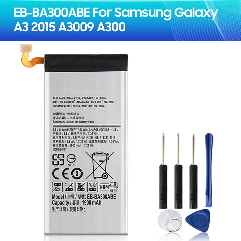Запасная аккумуляторная батарея для SAMSUNG GALAXY A3 2015 A3009 A300 A300X A300H A300F A300FU A300G A300M A3000 1900 мАч
Запасная аккумуляторная батарея для SAMSUNG GALAXY A3 2015 A3009 A300 A300X A300H A300F A300FU A300G A300M A3000 1900 мАч
