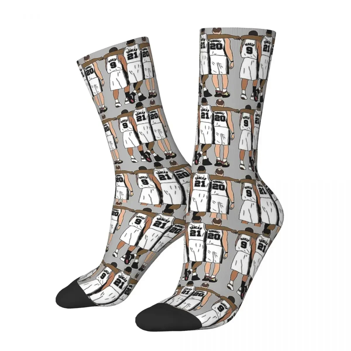 

Tony, Tim & Manu Socks Harajuku Sweat Absorbing Stockings All Season Long Socks Accessories for Unisex Gifts