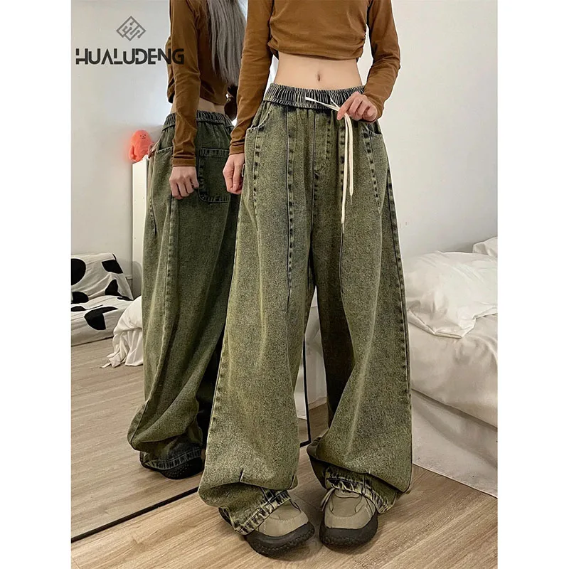 Hdspq New Women's Vintage Baggy Jeans 2023 Autumn American Style Oversize Long Trouser Denim Pants High Waist Wide Leg Pants
Hdspq New Women's Vintage Baggy Jeans 2023 Autumn American Style Oversize Long Trouser Denim Pants High Waist Wide Leg Pants
