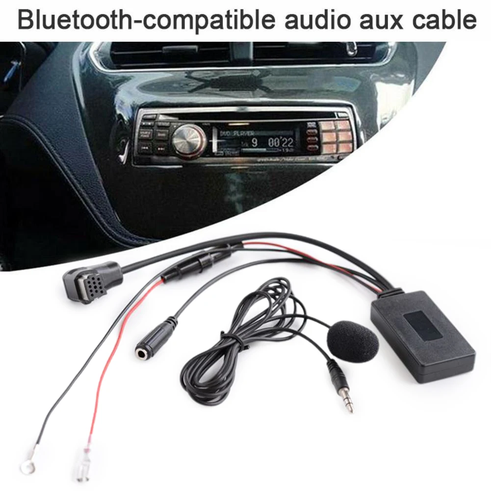 1x Car Bluetooth-compatible Receiver + Microphone For Pioneer IP-BUS Port 11Pin Aux Receiver Adapter Hear Music Cables Adapters
1x Car Bluetooth-compatible Receiver + Microphone For Pioneer IP-BUS Port 11Pin Aux Receiver Adapter Hear Music Cables Adapters