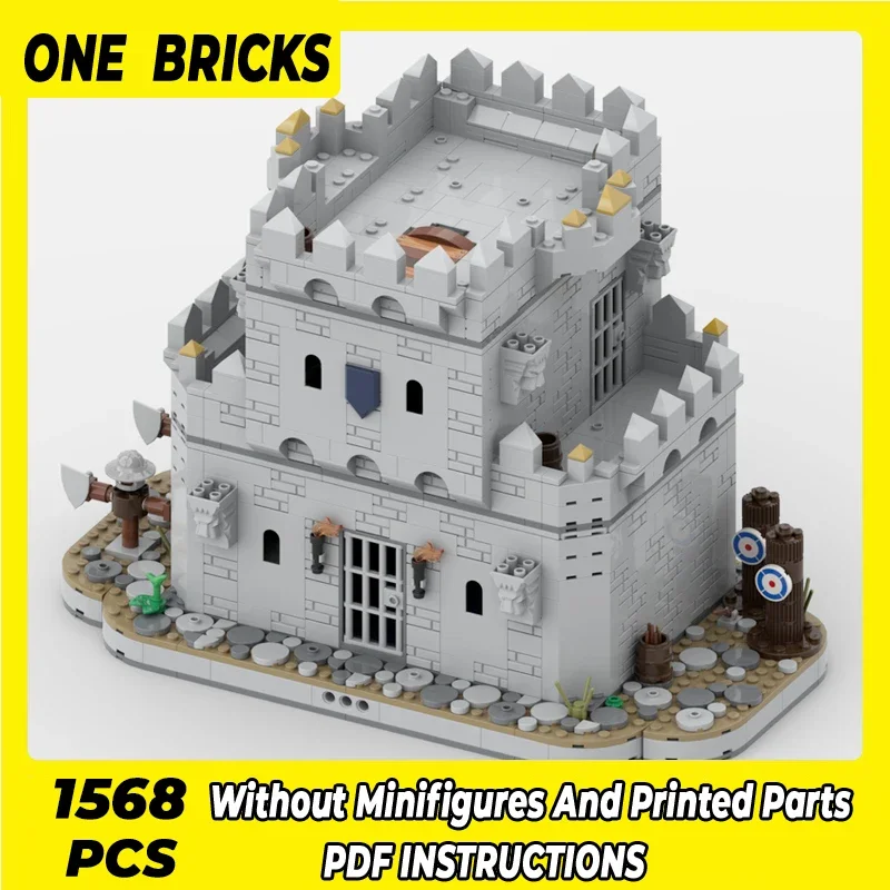 

Military Fortress Model Moc Building Brick Medieval Castle Barraks Technology Modular Blocks Gift Christmas Toy DIY Set Assembly