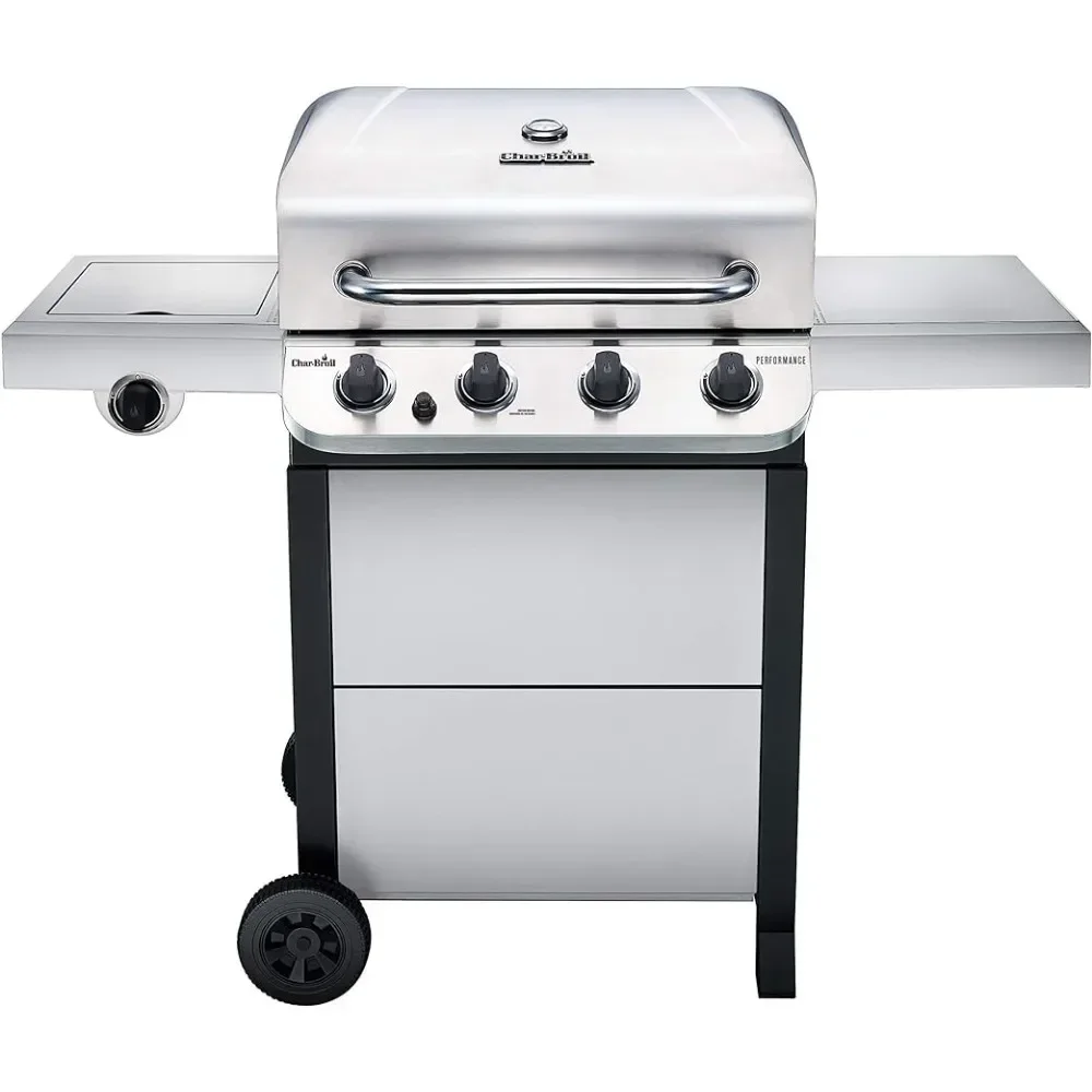 

Performance Series Convective 4-Burner With Side Burner Cart Propane Gas Stainless Steel Grill Kitchen Equipment for Barbecue