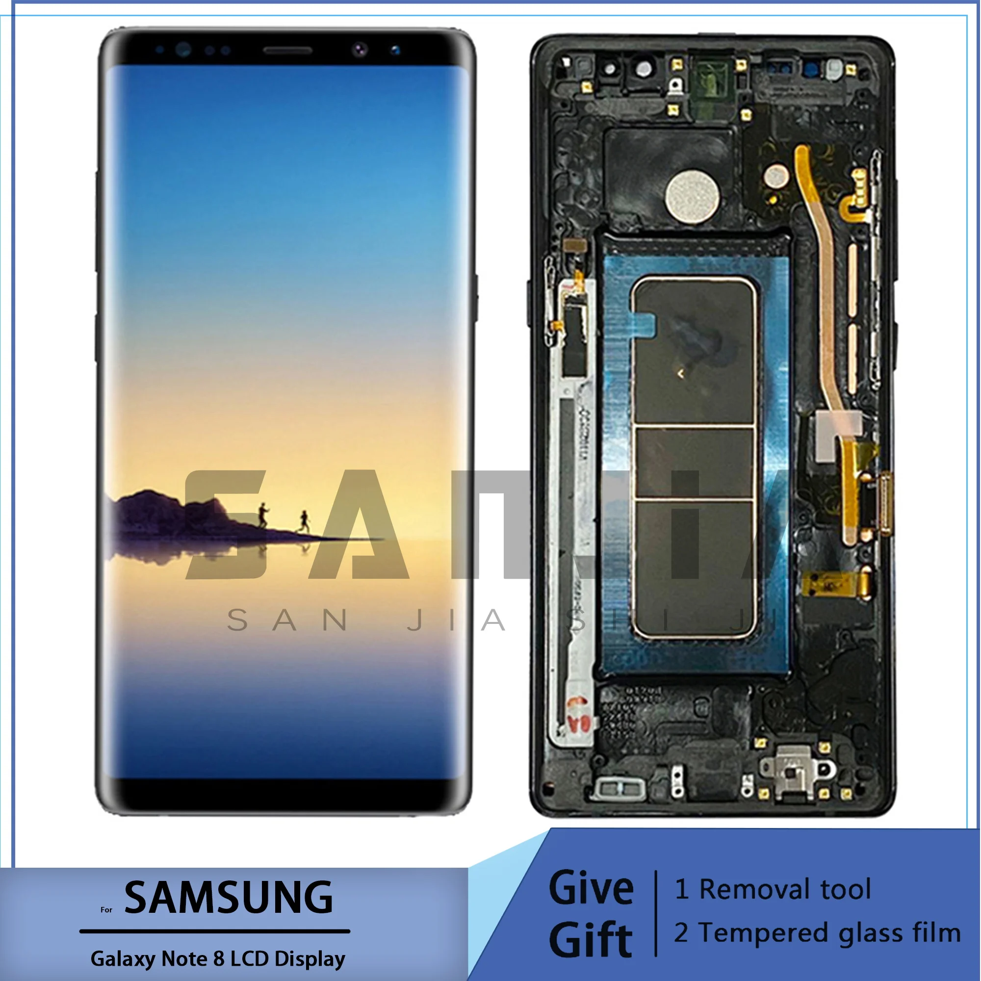 

Original New N950F LCD For Samsung Galaxy Note 8 Display With Frame Super AMOLED SM-N950A N950U LCD Touch Screen Parts