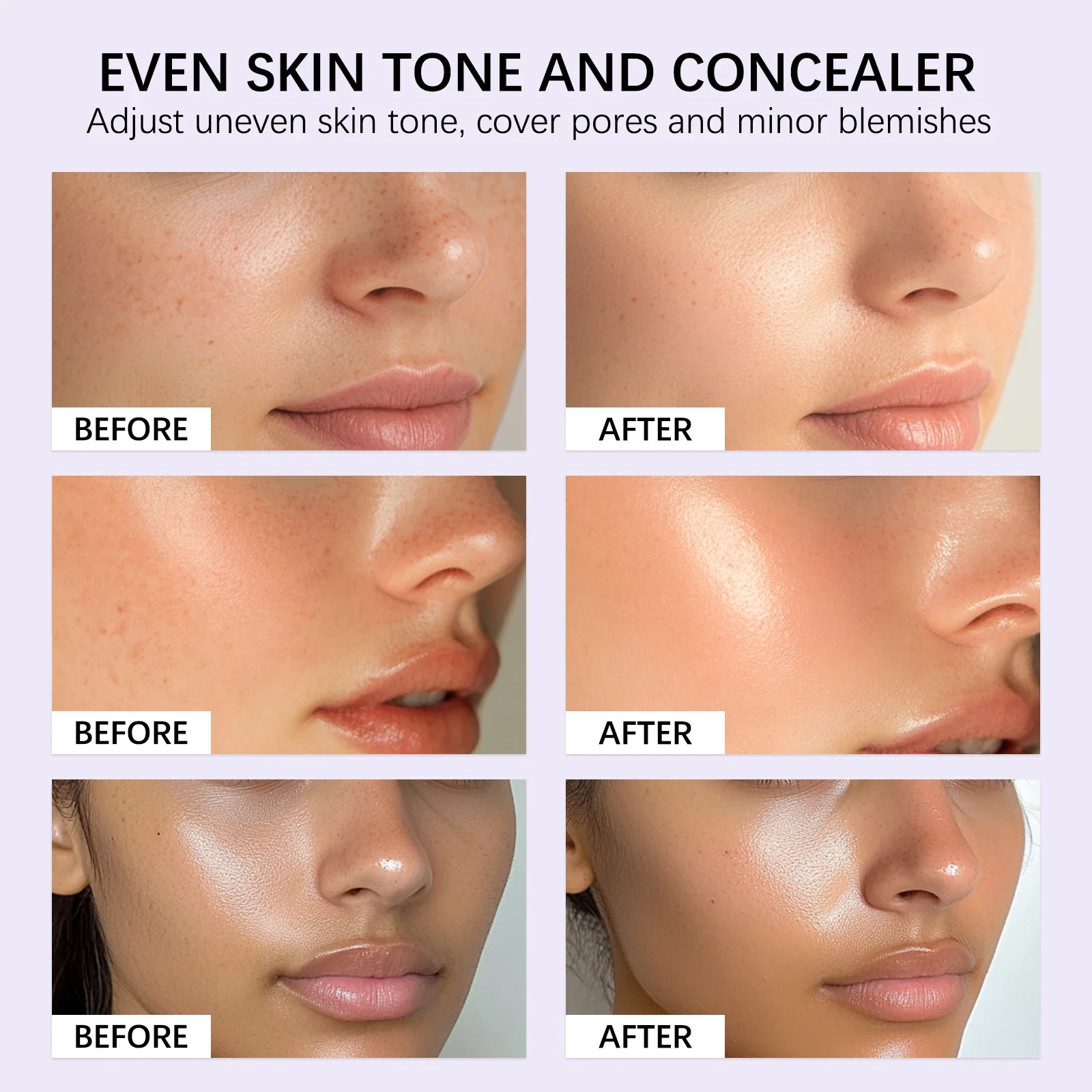 Concealer BB CC Cream with Powder Puff Full Coverage Makeup Base Foundation Waterproof Longwearing Oil-Control Concealer Make Up 2 S4ca4f8294024453da4ccf1ccb4e2c4f7L