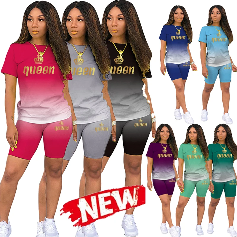 Fitness Solid Summer Skinny Outfit Print Short Sleeve Gradient T-Shirt Round Neck Retro Women Leggings American Sexy Streetwear
Fitness Solid Summer Skinny Outfit Print Short Sleeve Gradient T-Shirt Round Neck Retro Women Leggings American Sexy Streetwear