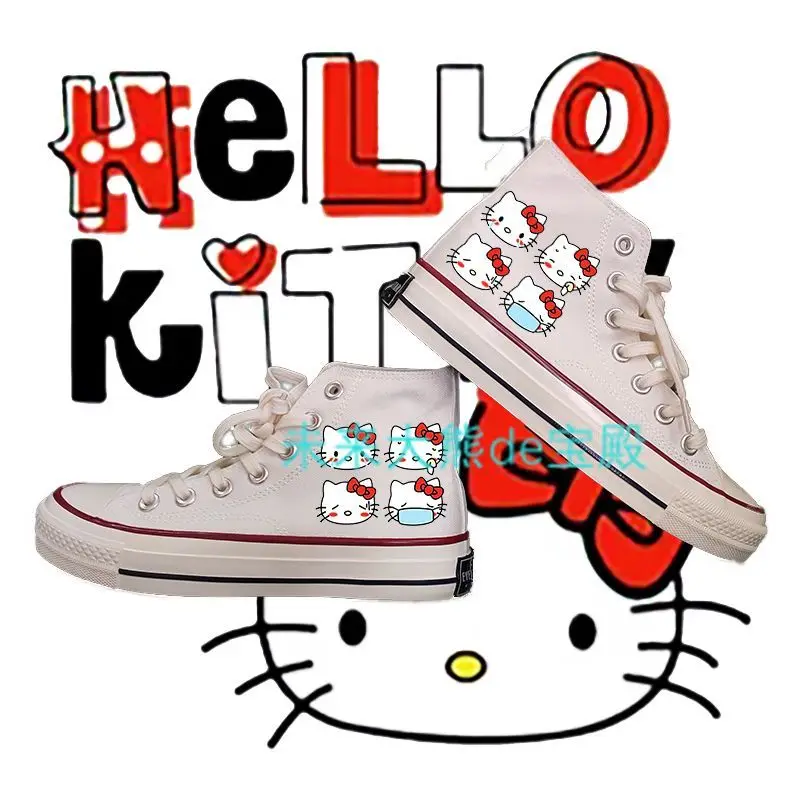 Милая мультяшная кавайная парусиновая обувь Hellokitty Sanrioed Новинка 2023 весна-осень для девушек с высоким верхом
Милая мультяшная кавайная парусиновая обувь Hellokitty Sanrioed Новинка 2023 весна-осень для девушек с высоким верхом