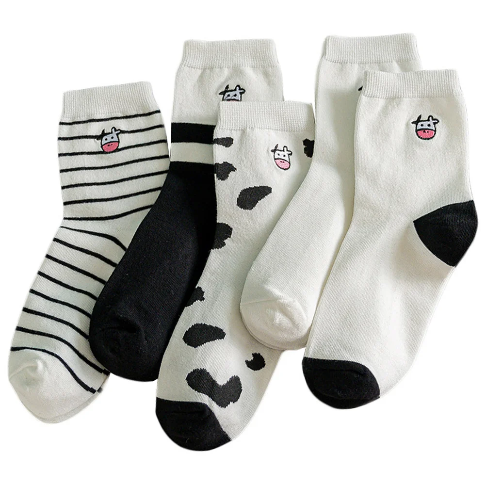 5 Pairs Embroidery Cow Middle-tube Socks Women Mid-calf Sock Cotton Girl Socks
5 Pairs Embroidery Cow Middle-tube Socks Women Mid-calf Sock Cotton Girl Socks