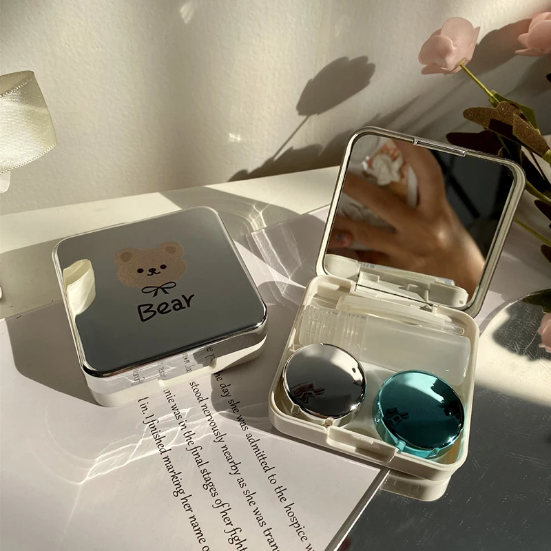 1Pc Silver Bear Contact Lens Case Cosmetic Case Portable Water Box Simple Contact Lens Companion Box Storage Box Accessories
1Pc Silver Bear Contact Lens Case Cosmetic Case Portable Water Box Simple Contact Lens Companion Box Storage Box Accessories