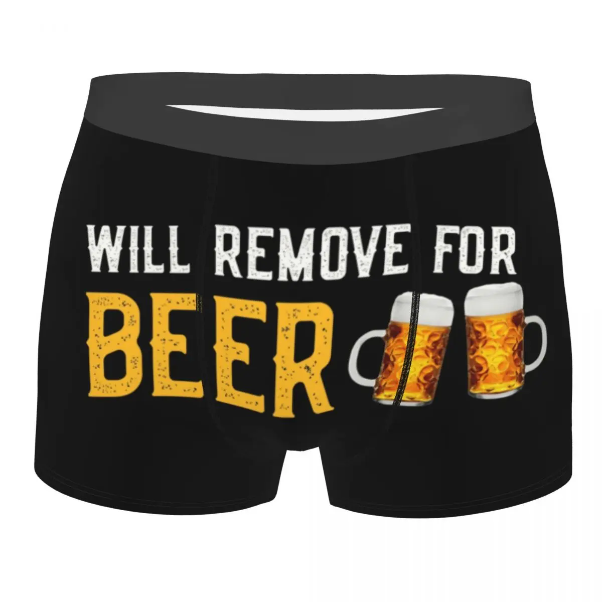 

Will Remove For Beer Boxer Shorts For Men 3D Print Male Alcohol Lover Underwear Panties Briefs Stretch Sexy Underpants