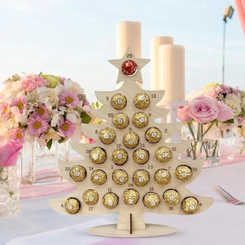 Christmas Wooden Calendar Countdown DIY Chocolate Holder Stand Multifunctional Candy Wooden TableTop Centerpieces for home decor
Christmas Wooden Calendar Countdown DIY Chocolate Holder Stand Multifunctional Candy Wooden TableTop Centerpieces for home decor
