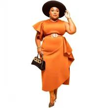 No Belt Plus Size Dresses Elegant Party African Dresses For Women Summer Solid One Shoulder Ruffle African Clothing Ankara Robes
No Belt Plus Size Dresses Elegant Party African Dresses For Women Summer Solid One Shoulder Ruffle African Clothing Ankara Robes