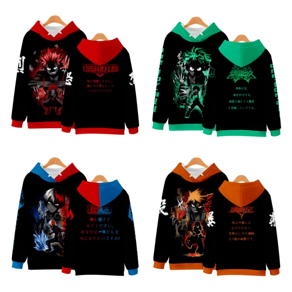Anime My Hero Academia Hoodies Children Midoriya Izuku Cartoon Print Hoodie Bakugou Katsuki Kirishima Eijiro Manga Sweatshirt
Anime My Hero Academia Hoodies Children Midoriya Izuku Cartoon Print Hoodie Bakugou Katsuki Kirishima Eijiro Manga Sweatshirt