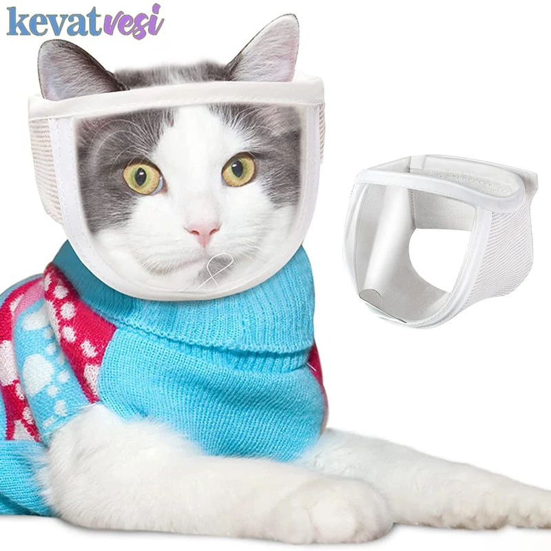 Transparent Breathable Cat Muzzle Puppy Cats Anti-Bite Hood Soft Comfortable Anti-Licking Cat Muzzle Grooming Mask Pet Supplies
Transparent Breathable Cat Muzzle Puppy Cats Anti-Bite Hood Soft Comfortable Anti-Licking Cat Muzzle Grooming Mask Pet Supplies