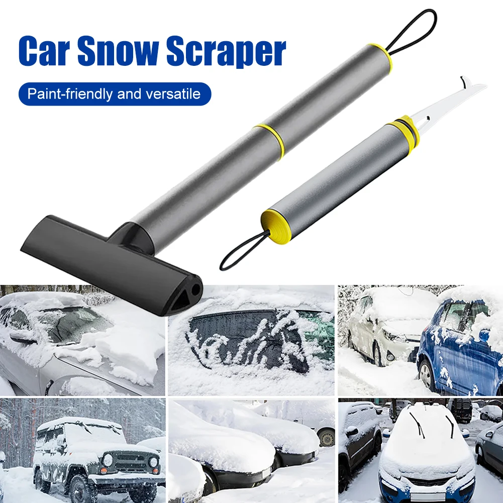 

Portable Car Ice Scraper Snow Removal Car Windshield Window Snow Cleaning Scraping Tool Auto Ice Breaker Shovel With Remover