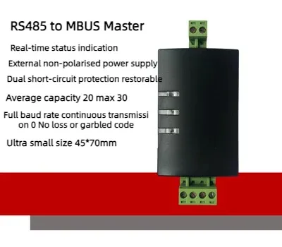 Передача данных хоста RS485 на MBUS без самостоятельной сборки и самозащиты с помощью 20 автобусов
Передача данных хоста RS485 на MBUS без самостоятельной сборки и самозащиты с помощью 20 автобусов