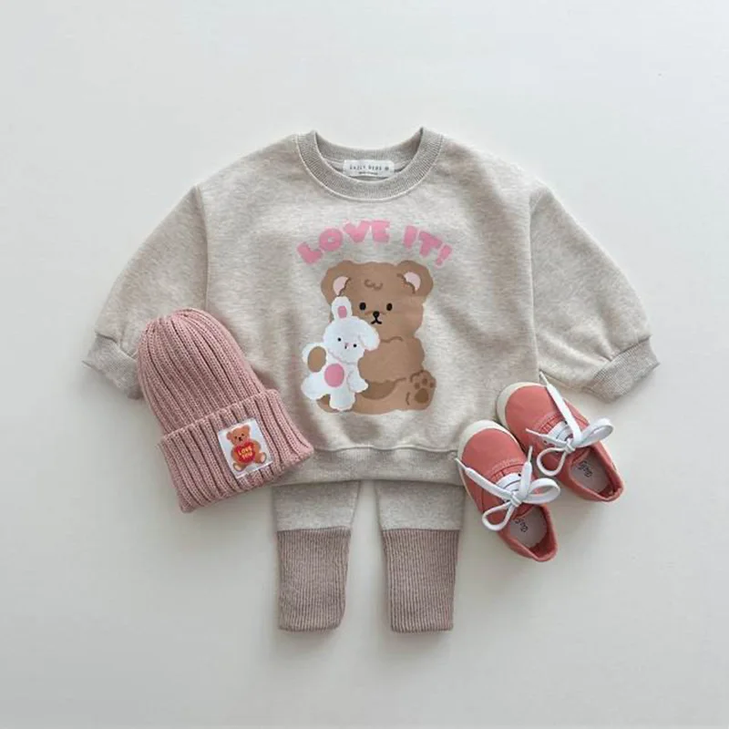 2025 Spring New Baby Girls Cute Bear Print Sweatshirt Cotton Children Long Sleeve T Shirts For Girls Kids Boys Sweatshirt 8 S4cb2e550bb4043d3a043deae0de1a8518