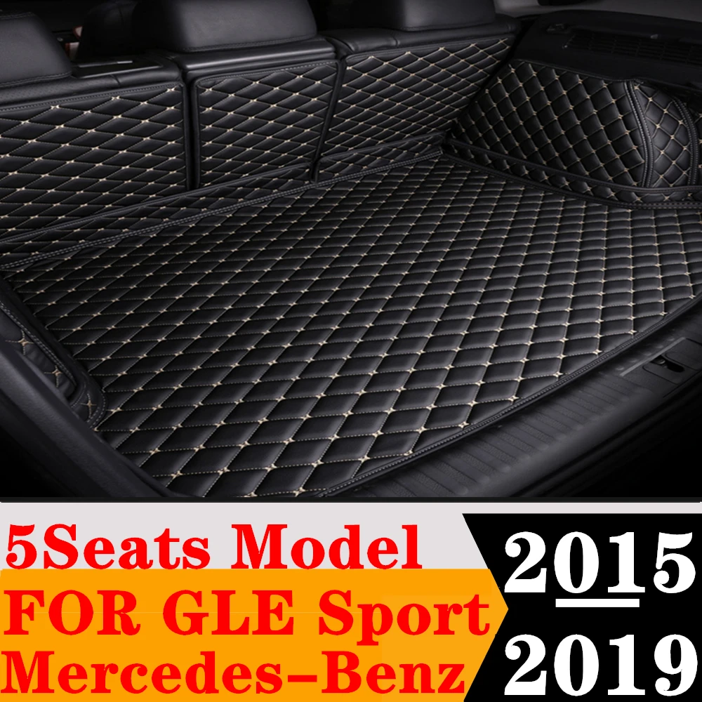 

Полный Комплект ковриков для багажника на заказ для Mercedes-Benz GLE Sport 5 мест 2019 2018 2017 2016 2015 задний подкладка для груза задний багажник