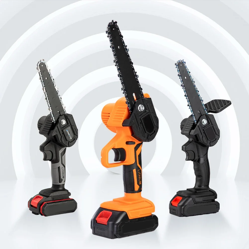 Portable 6 home mini electric chainsaw with removable lithium battery power tool for garden trimming
Portable 6 home mini electric chainsaw with removable lithium battery power tool for garden trimming