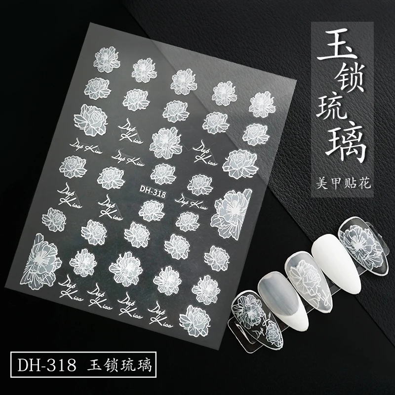 1 Sheet White Flowers Nail Art Decals Sticker Flowers Leaves Butterfly Back Glue Nail Stickers Decoration For Nail Tips Beauty
1 Sheet White Flowers Nail Art Decals Sticker Flowers Leaves Butterfly Back Glue Nail Stickers Decoration For Nail Tips Beauty