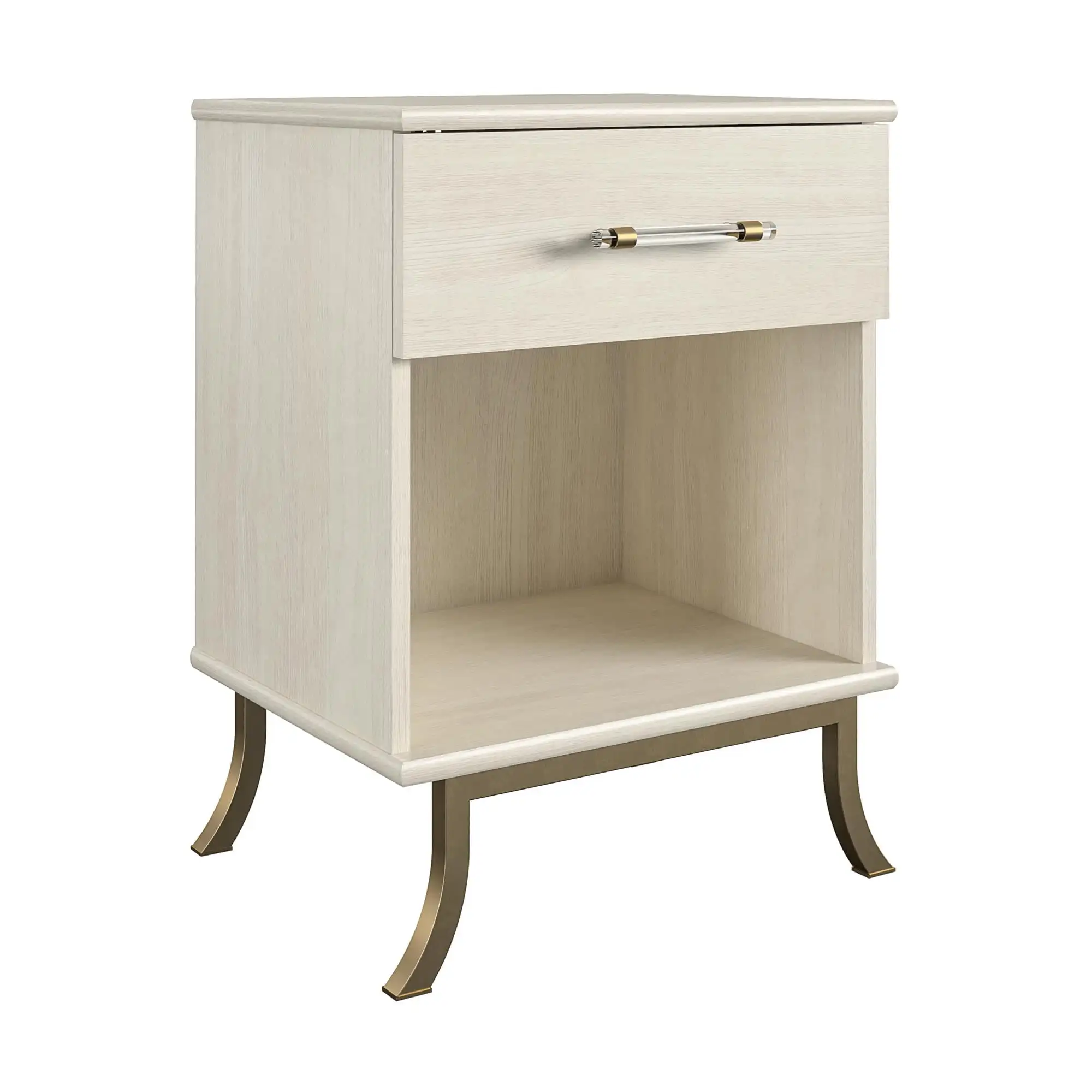 Nightstand,Ivory Oak,bedroom furniture bedside table,white,Solid wood,light luxury
Nightstand,Ivory Oak,bedroom furniture bedside table,white,Solid wood,light luxury
