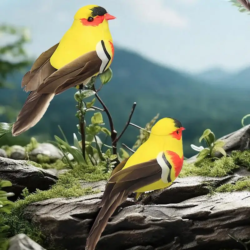 Artificial Birds Model Simulation Feathers Yellow Bird Ornament 6pcs Colorful Fake Birds DIY Outdoor Garden Home Decoration
Artificial Birds Model Simulation Feathers Yellow Bird Ornament 6pcs Colorful Fake Birds DIY Outdoor Garden Home Decoration