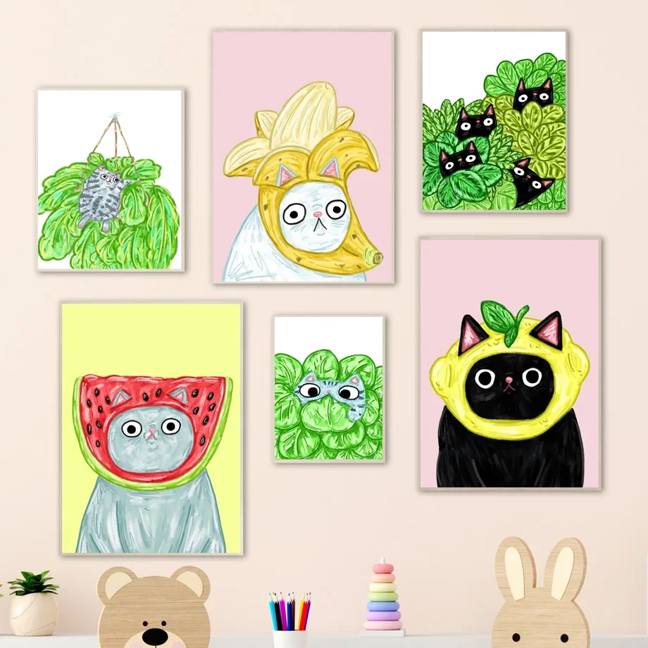 Houseplant Cat Illustration Fruit Watercolor Wall Art Canvas Painting Nordic Posters And Prints Wall Pictures Kids Room Decor
Houseplant Cat Illustration Fruit Watercolor Wall Art Canvas Painting Nordic Posters And Prints Wall Pictures Kids Room Decor