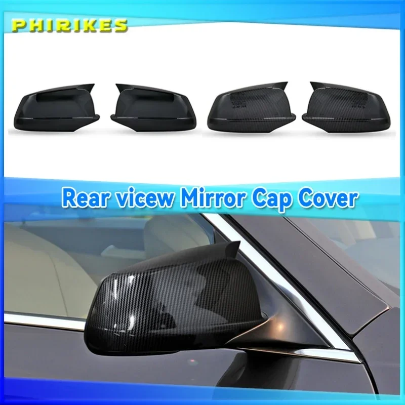 

for BMW 5 Series F10 F11 2010-2013 Car Rearview Mirror Cover Side Wing Protect Frame Covers Carbon Fiber Style Trim Shell