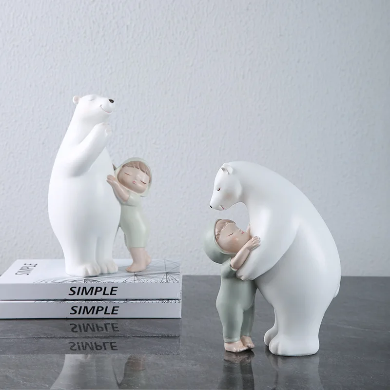 European Creative Home Porch Living Room Decoration Polar Bear Holding Cute Baby Resin Handicraft Cartoon Decoration Ornaments
European Creative Home Porch Living Room Decoration Polar Bear Holding Cute Baby Resin Handicraft Cartoon Decoration Ornaments