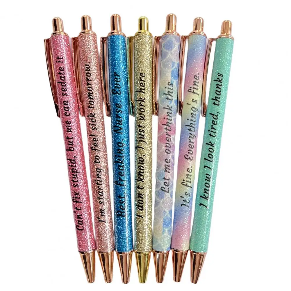 Describe Mentality Lightweight School Students Inspirational Quotes Push Type Funny Pens for Daily Use
Describe Mentality Lightweight School Students Inspirational Quotes Push Type Funny Pens for Daily Use