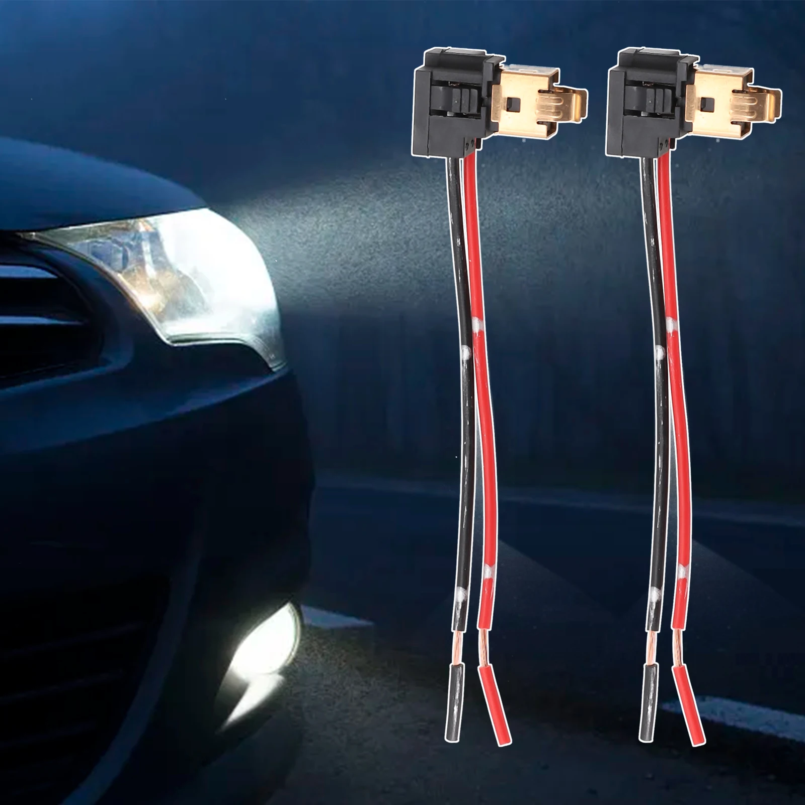 2Pcs H1 H3 Socket Wiring Harness Connector LED Headlight Adapter Plug Extension Copper Core Double Wire Bakelite Plug
2Pcs H1 H3 Socket Wiring Harness Connector LED Headlight Adapter Plug Extension Copper Core Double Wire Bakelite Plug