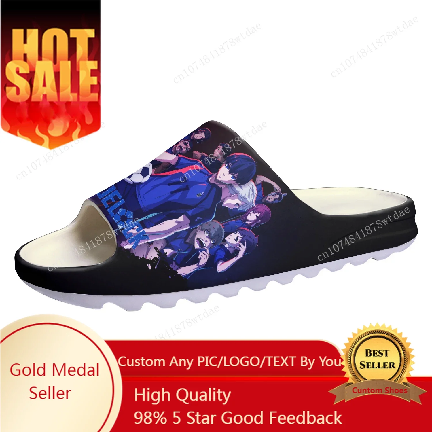 Blue Lock Soft Sole Yoichi Isagi Sllipers Mens Womens Teenager Home Clogs Anime Step in Water Shoes on Shit Customize Sandals
Blue Lock Soft Sole Yoichi Isagi Sllipers Mens Womens Teenager Home Clogs Anime Step in Water Shoes on Shit Customize Sandals