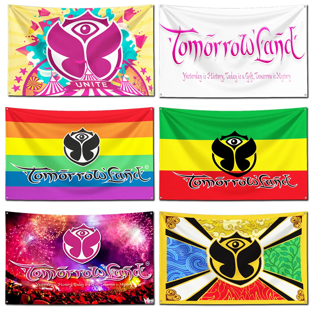 Tomorrowland Music Festival Flag Polyester Digital Printing Banner 4 Sizes for Garage Wall Art Out Door Decoration With Brass
Tomorrowland Music Festival Flag Polyester Digital Printing Banner 4 Sizes for Garage Wall Art Out Door Decoration With Brass