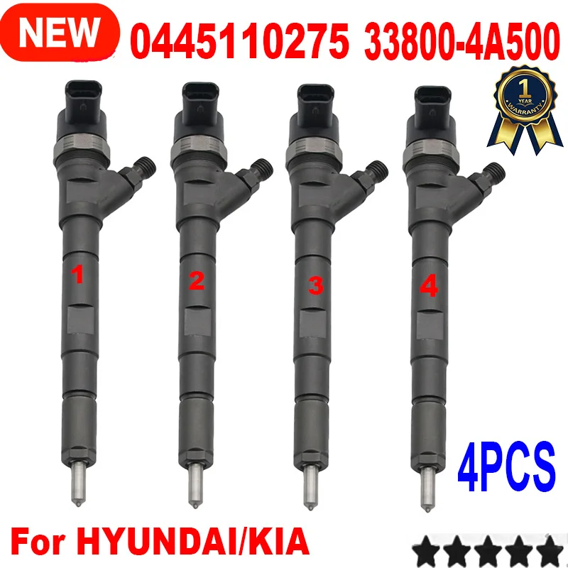 Форсунка дизельного топлива 0445110275 дюйма, 4 шт., 33800-4A500 для Hyundai Starex H1 I800 iLoad KIA Sorento 2,5 CRDI D4CB 0 445 110 275
Форсунка дизельного топлива 0445110275 дюйма, 4 шт., 33800-4A500 для Hyundai Starex H1 I800 iLoad KIA Sorento 2,5 CRDI D4CB 0 445 110 275