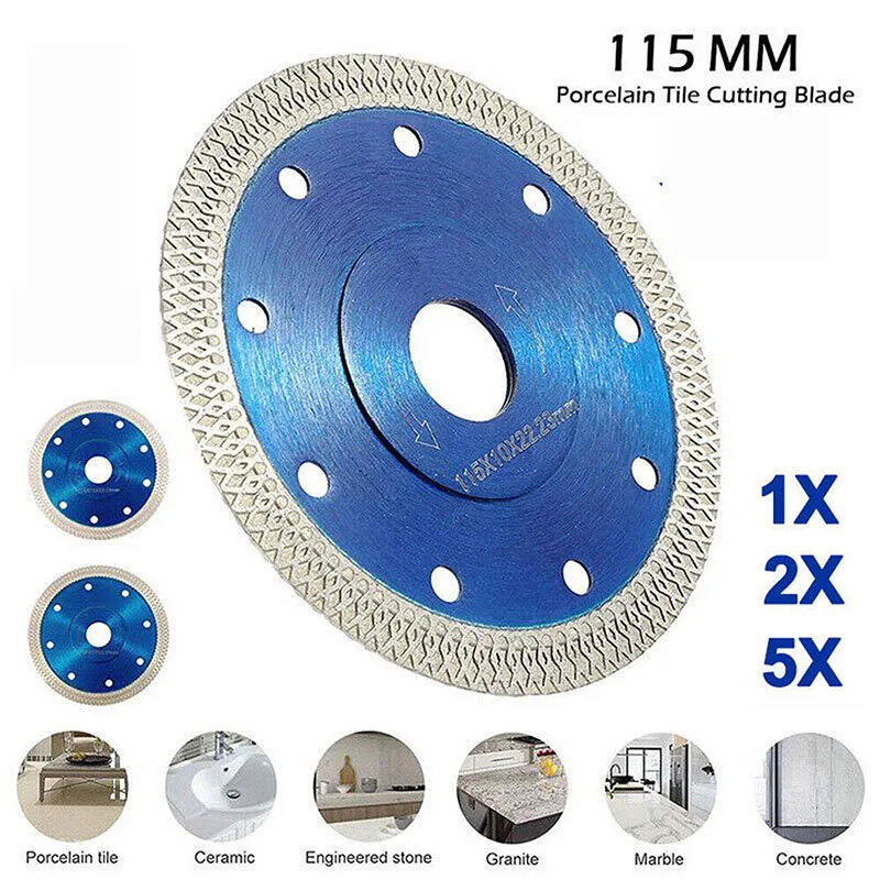 1/2/3/4/5 PCS Turbo Diamond Tile Cutting Saw Blades 115mm Angle Grinder Disc Thin Granite Marble Dry Cutting Disc Porcelain Tile
1/2/3/4/5 PCS Turbo Diamond Tile Cutting Saw Blades 115mm Angle Grinder Disc Thin Granite Marble Dry Cutting Disc Porcelain Tile