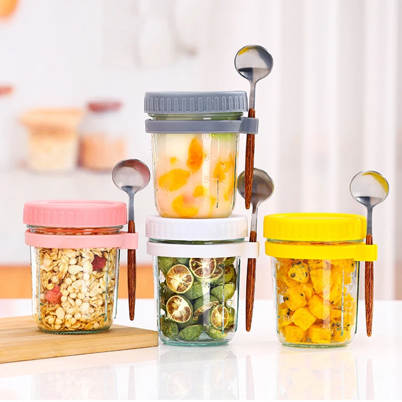 Portable Breakfast Cup With Plastic Lid And Spoon For Storing Milk Grains Fruits And Oatmeal Ideal For Canning Food Storage
Portable Breakfast Cup With Plastic Lid And Spoon For Storing Milk Grains Fruits And Oatmeal Ideal For Canning Food Storage