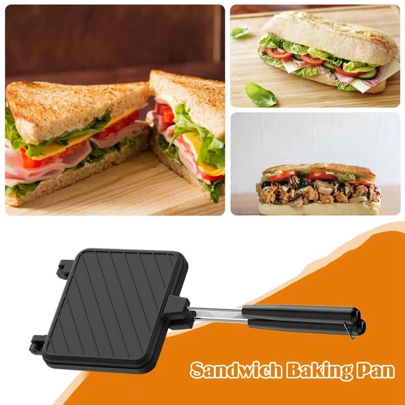 

Аппарат для приготовления сэндвичей Hotdog с антипригарным покрытием, аппарат для тостов на завтрак, аппарат для приготовления блинов, хлеба, тостов, кухонный инструмент