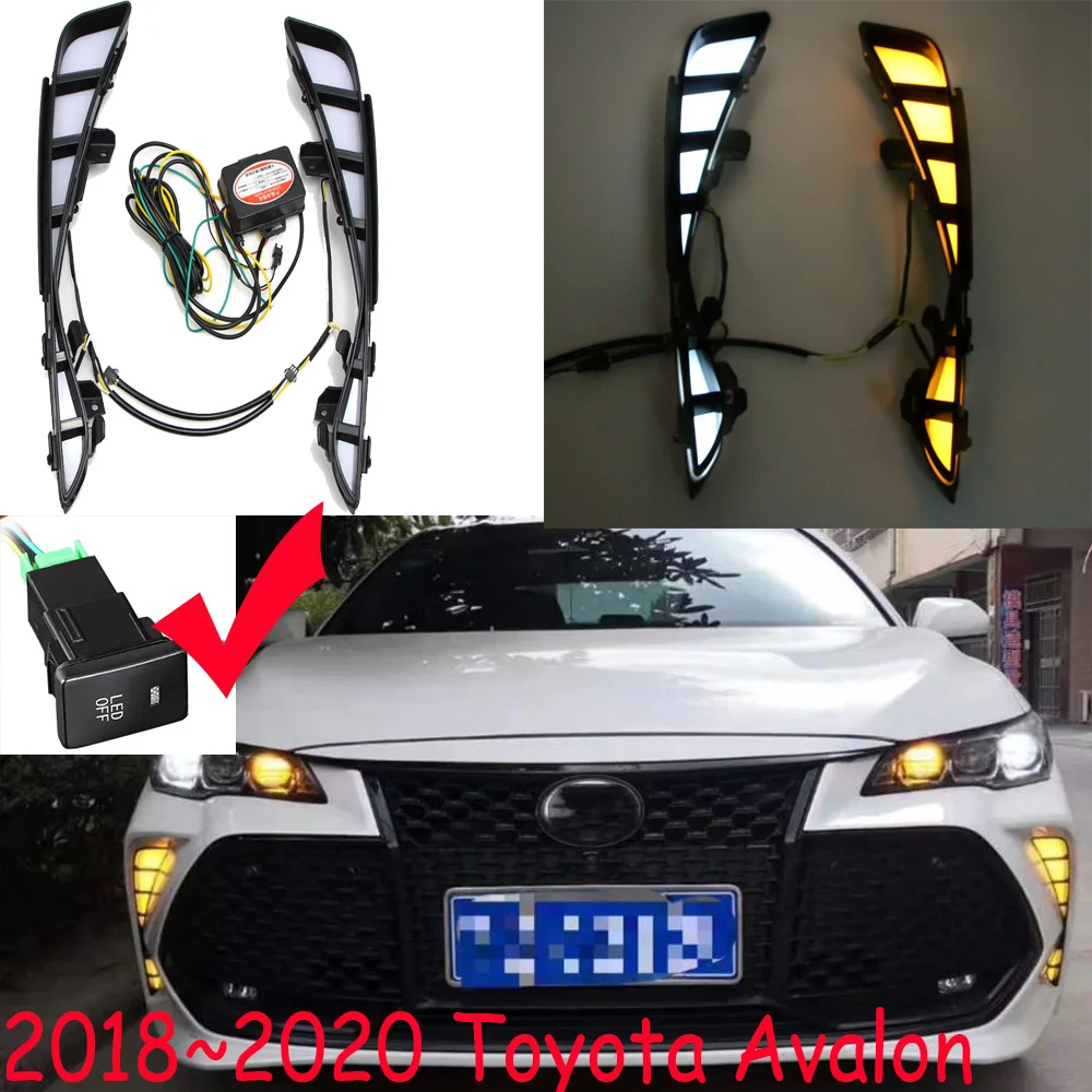 

Car Bumper Head Light For Avalon Daytime Running Light 2018~2020y DRL Car Accessories LED Head Lamp For Avalon Fog Lamp