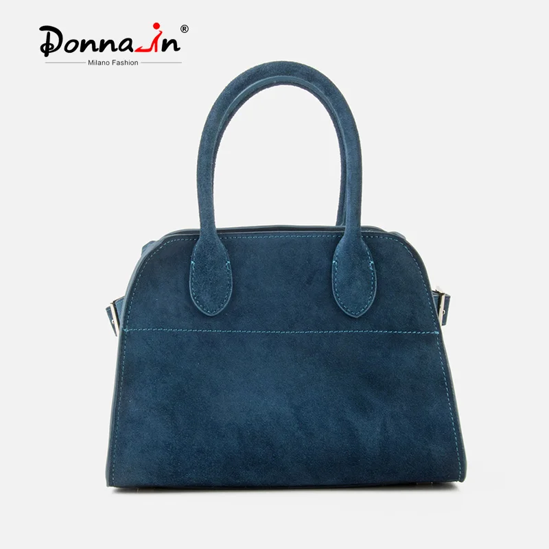 

Donna-in Suede Handbag Genuine Cow Leather Casual Tote Bag for Women Brown Solid Large Capacity Commute Travel Bags Margaux10