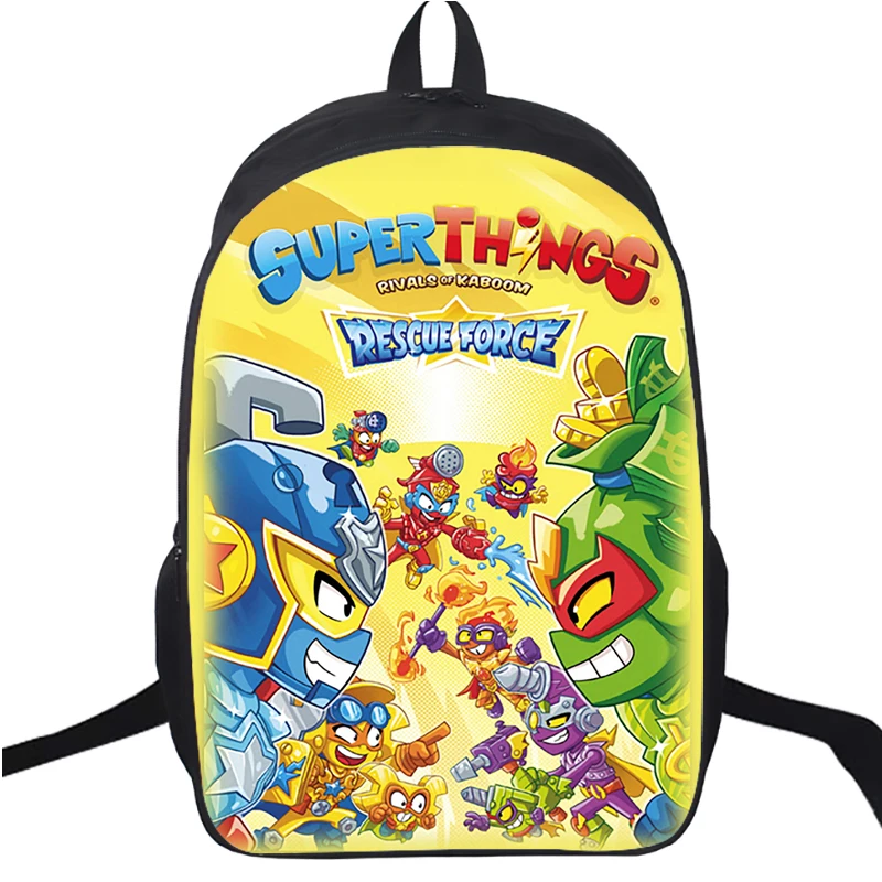 

SuperThings 10 Rescue Force Back Packs Super Zings Kids Boys Girls Travel Bagpack 3D Backpacks Laptop Schoolbag For Teenagers