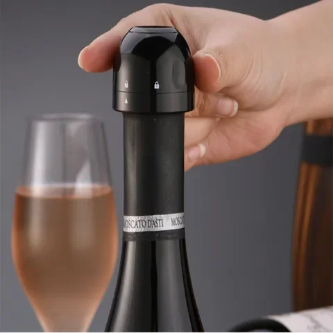 

New Vacuum Red Wine Stopper Champagne ABS Silicone Spiral Type Stopper For Barware Accessories Bottle Retain Freshness Bar Tool