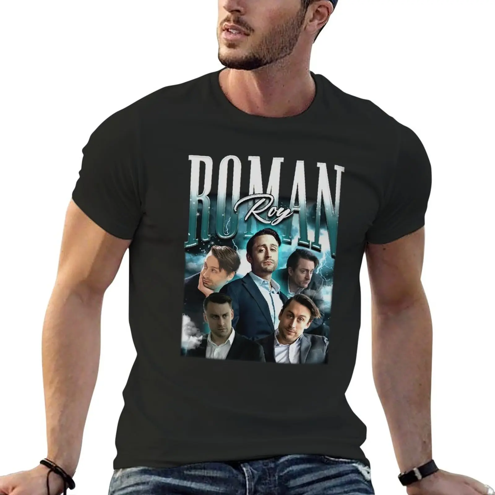 

New Retro Roman Roy T-Shirt korean fashion Short sleeve tee graphic t shirt mens graphic t-shirts anime