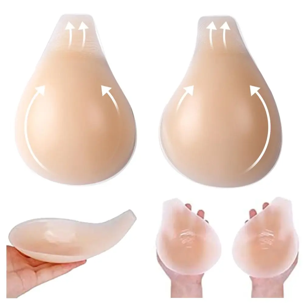 

Sexy Silicone For Women Strapless Breast Petals Cover Bra Pad Breast Lift Strapless Breast Petals Chest Stickers Nude Bra