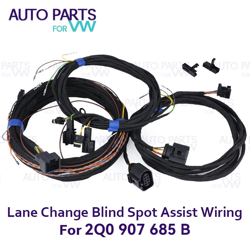 

Blind Spot Side Assist Lane Change Wire Cable Harness 2Q0907685B For VW Radar 2Q0 907 685B