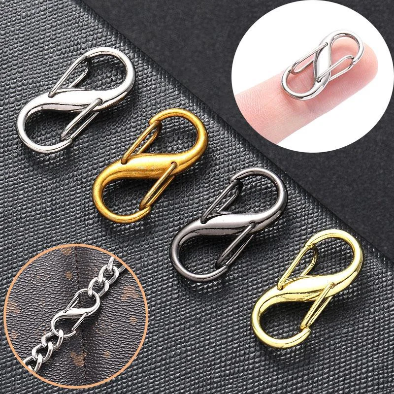 5Pcs Adjustable Metal Buckles S Type Shape Double Buckle Chain Links Tiny Metal Clip for Extender Bag Chain Length Accessories
5Pcs Adjustable Metal Buckles S Type Shape Double Buckle Chain Links Tiny Metal Clip for Extender Bag Chain Length Accessories