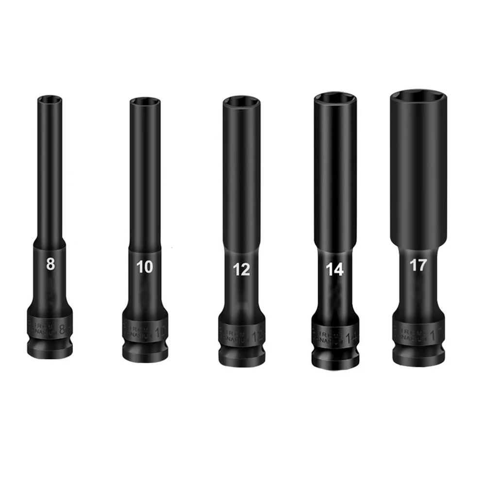 Heavy Duty 12 Socket Wrench Hex 5PCS Impact Wrench Hex Socket Head Adapter Suitable for Electric and Air Tools
Heavy Duty 12 Socket Wrench Hex 5PCS Impact Wrench Hex Socket Head Adapter Suitable for Electric and Air Tools