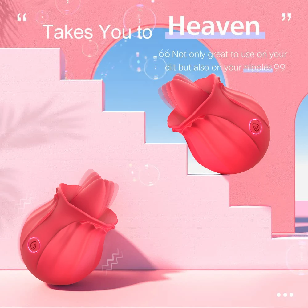 Вибратор Роза Язычок