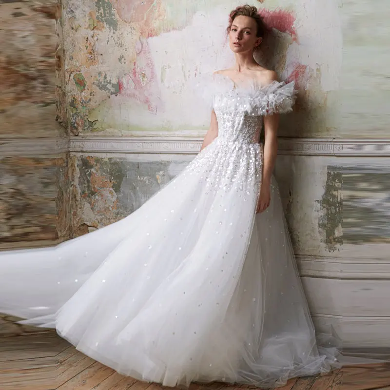 Challoner Luxury Vestido De Novia White Appliques Ruffles Sleeveless Wedding Dress Backless Court Train Bridal Gown Custom Made
Challoner Luxury Vestido De Novia White Appliques Ruffles Sleeveless Wedding Dress Backless Court Train Bridal Gown Custom Made